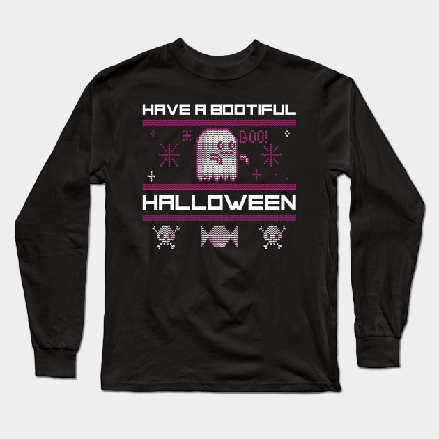 Have a bootiful halloween Long Sleeve T-Shirt by Biddie Gander Designs